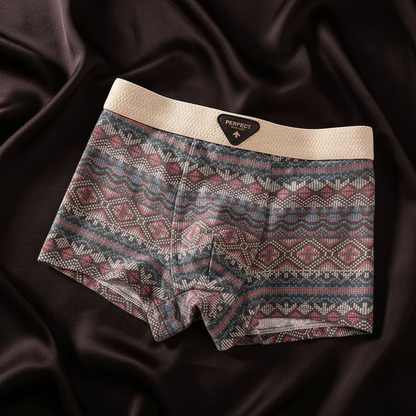 Thomas Form-Fitting Boxer Briefs | Geometric Mid-Thigh Boxer Briefs
