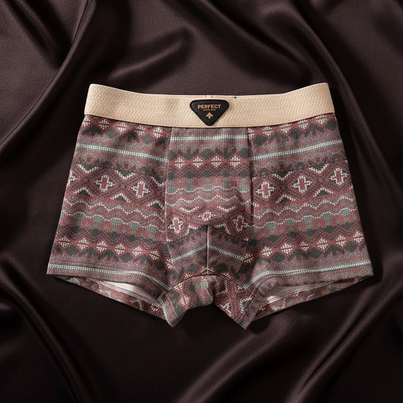 Thomas Form-Fitting Boxer Briefs | Geometric Mid-Thigh Boxer Briefs