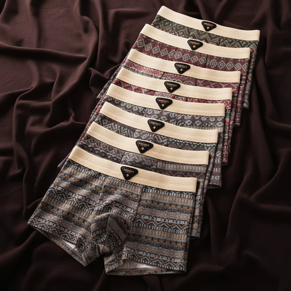 Thomas Form-Fitting Boxer Briefs | Geometric Mid-Thigh Boxer Briefs