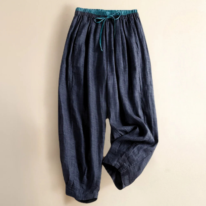 Isla Relaxed Fit Trousers | Elastic Waist Side Pockets Trousers
