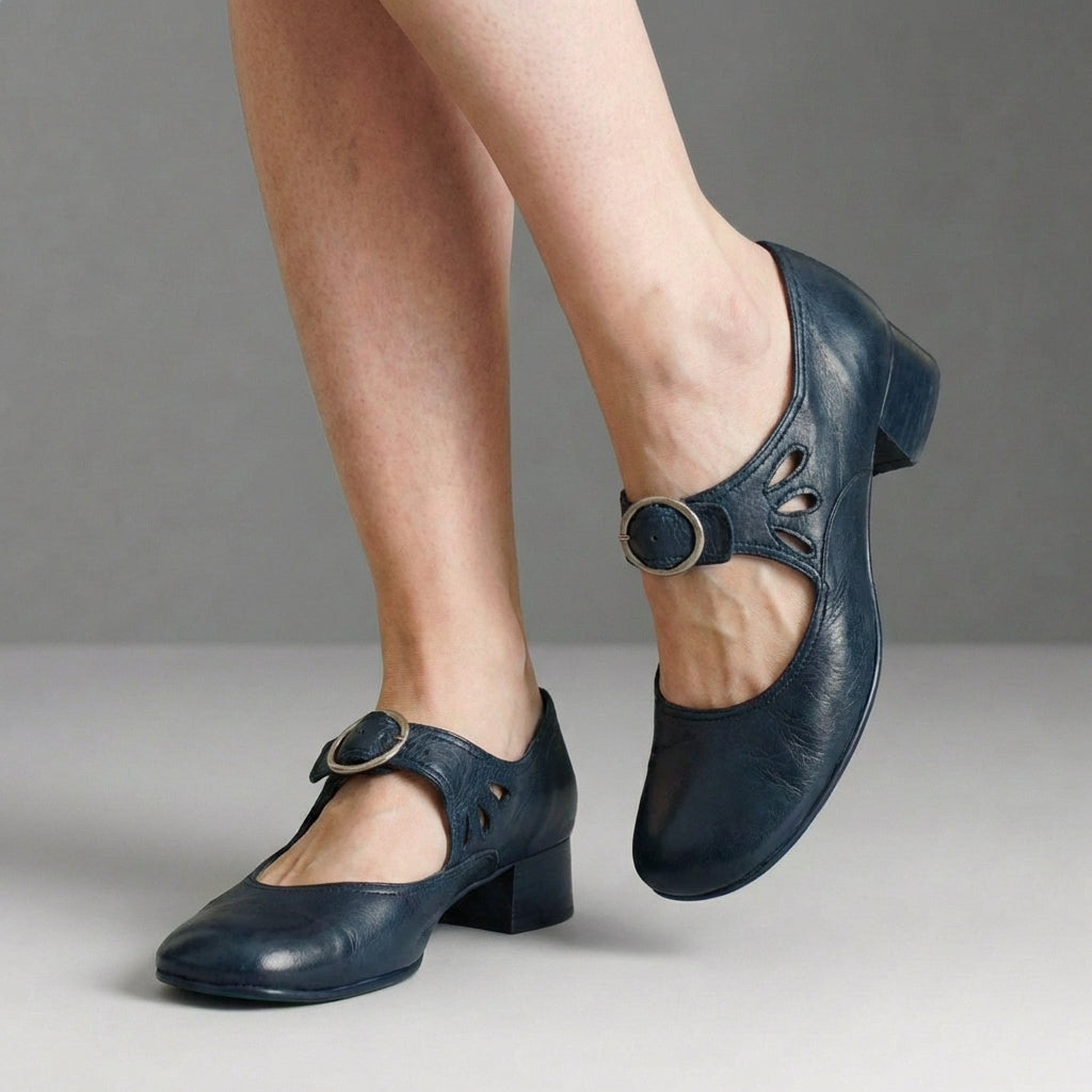 Amelia Orthopedic Mary Jane Sandals | Comfort Fit Buckle Sandals
