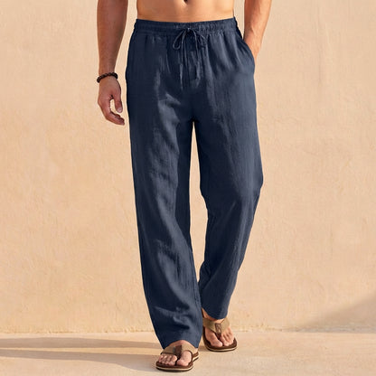 Theodore Relaxed Fit Trousers | Solid Full-Length Trousers