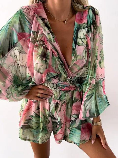 Nayra Romper | Boho Lace Playsuit - Summer Beach Romper