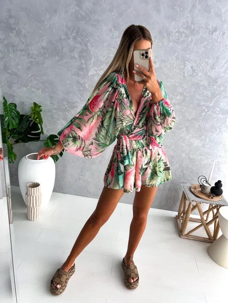 Nayra Romper | Boho Lace Playsuit - Summer Beach Romper