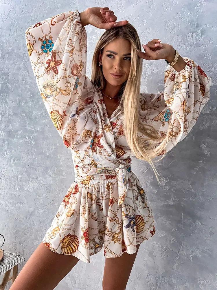 Nayra Romper | Boho Lace Playsuit - Summer Beach Romper