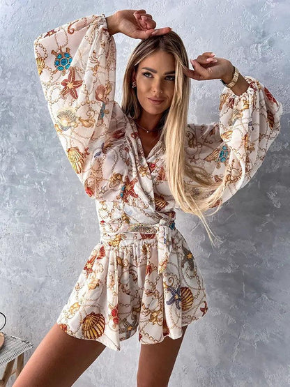 Nayra Romper | Boho Lace Playsuit - Summer Beach Romper