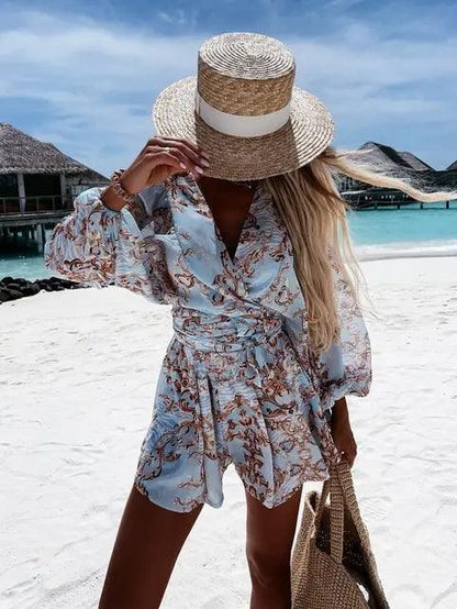 Nayra Romper | Boho Lace Playsuit - Summer Beach Romper