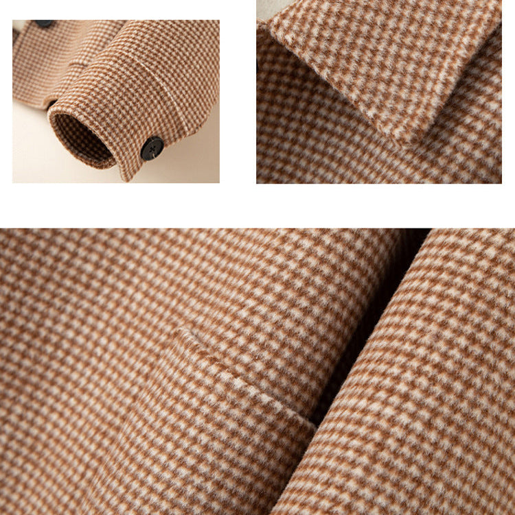 Isla Relaxed Fit Jacket | Check Pattern Button Front Jacket