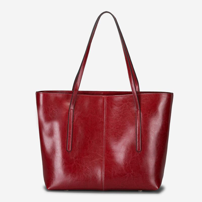 Ivy Structured Tote Bag | Solid Dual Top Handles Tote Bag