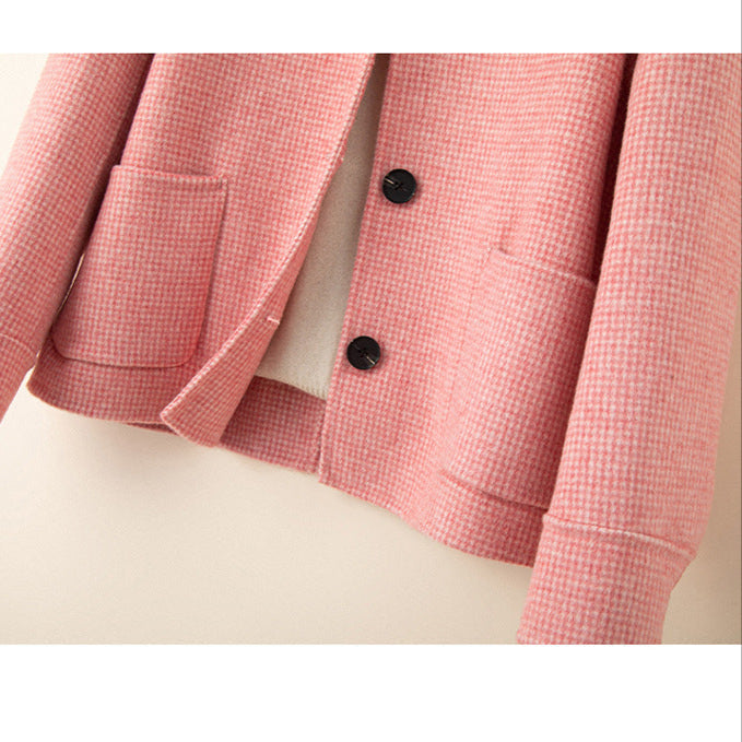 Isla Relaxed Fit Jacket | Check Pattern Button Front Jacket