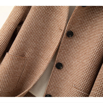 Isla Relaxed Fit Jacket | Check Pattern Button Front Jacket