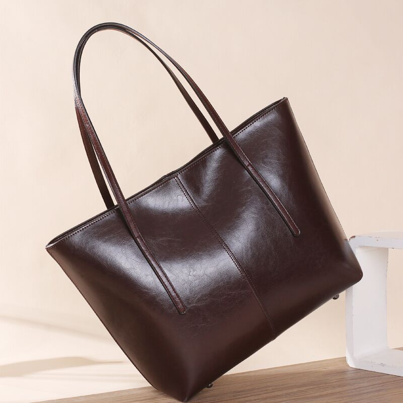 Ivy Structured Tote Bag | Solid Dual Top Handles Tote Bag