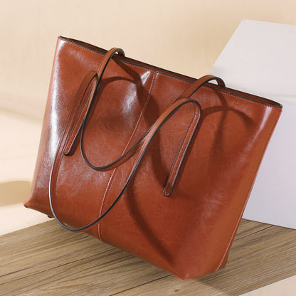Ivy Structured Tote Bag | Solid Dual Top Handles Tote Bag