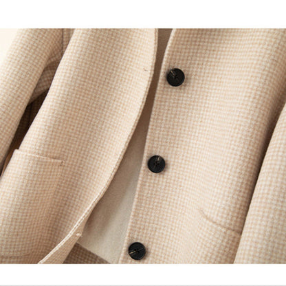 Isla Relaxed Fit Jacket | Check Pattern Button Front Jacket
