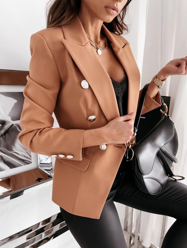 Ivy Tailored Blazer | Double Breasted Button Front Blazer