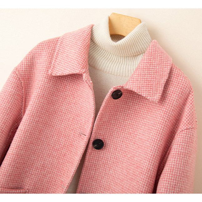 Isla Relaxed Fit Jacket | Check Pattern Button Front Jacket