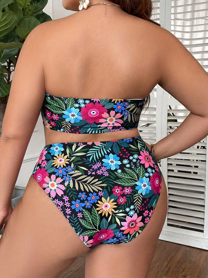 Oliana Bikini | Plus Size Tropical Bikini Set