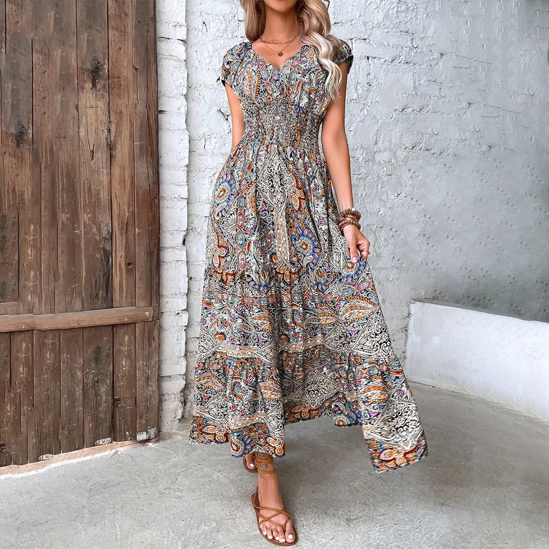 Olivetta Dress | Boho Summer Maxi Dress