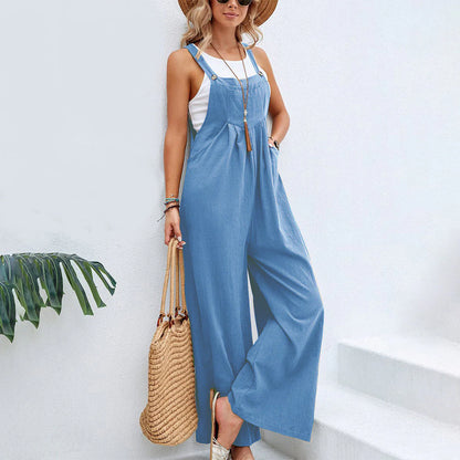 Olivia Jumpsuit | Sleeveless Wide-Leg Jumpsuit