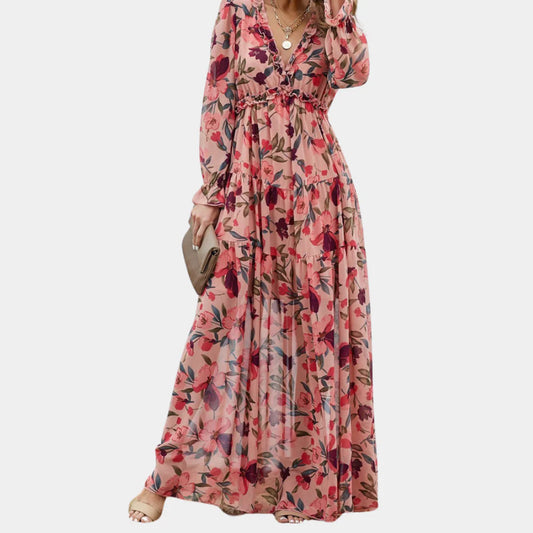 Oriona Dress | Floral Boho Maxi Dress