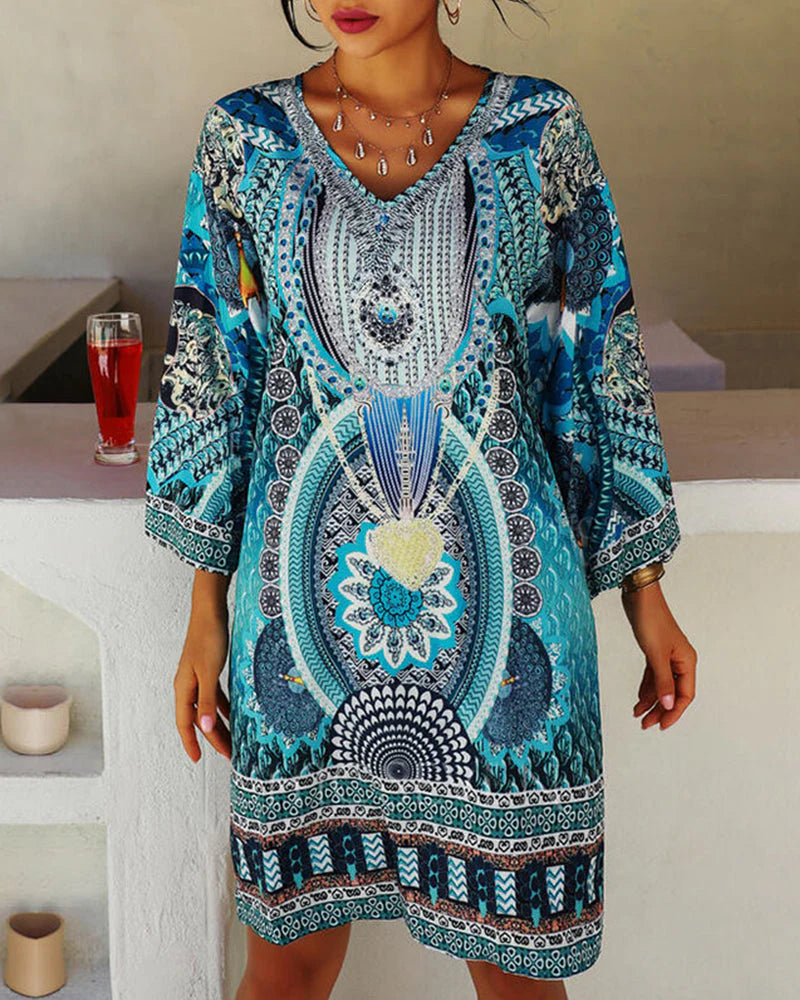 Orlitha Dress | Bohemian Summer Mini Dress