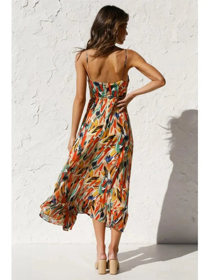 Paloma Dress | V Neck Spaghetti Strap Summer Dress