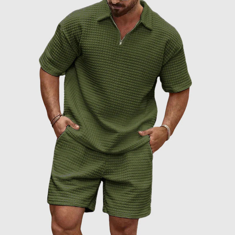 Pascal Men's Active Set | Moisture-Wicking Polo & Shorts