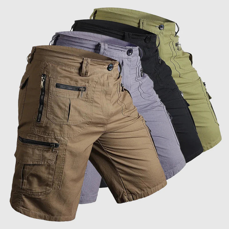Pascalle Cargo Shorts | Men's Knee-Length Multi-Pocket Utility Shorts