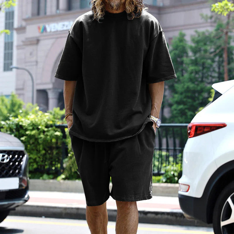 Patrick Men's Loungewear Set | Oversized Tee & Shorts