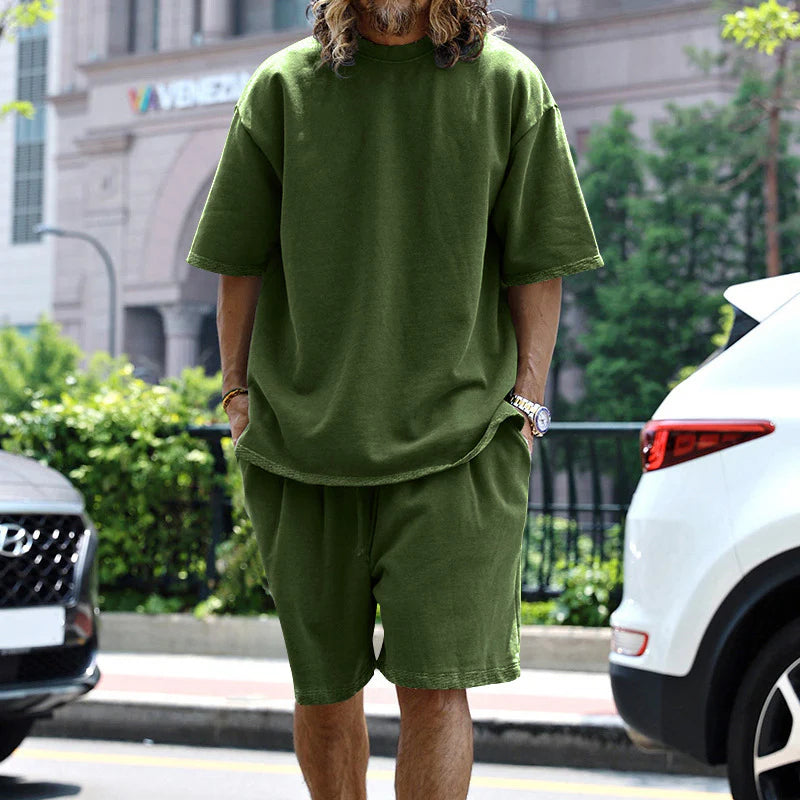 Patrick Men's Loungewear Set | Oversized Tee & Shorts