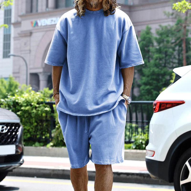 Patrick Men's Loungewear Set | Oversized Tee & Shorts