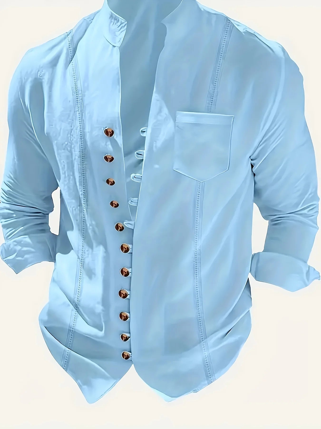 Peter Men’s Beachwear Set | Button-Up Shirt & Trousers