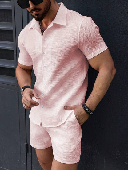 Phillip Co-ord Set | Slim Button-Down Shirt & Shorts