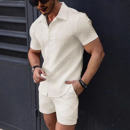 Phillip Co-ord Set | Slim Button-Down Shirt & Shorts
