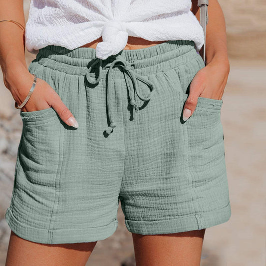 Philomena Shorts | Elastic Waist Casual Shorts