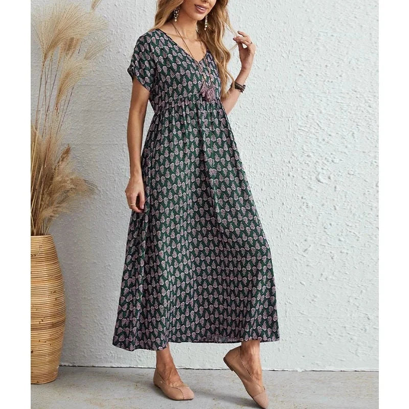 Pilar Dress | Casual Vintage Summer Midi Dress
