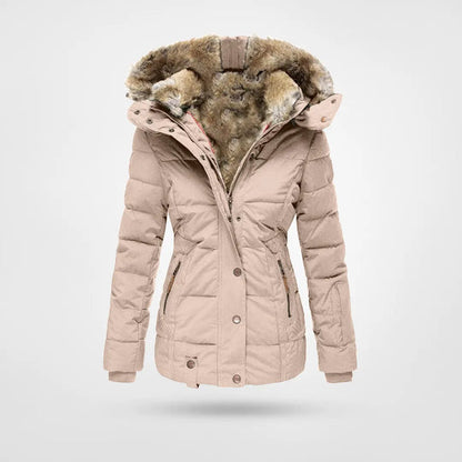 Francesca Padded Jacket | Hooded Fur-Lined Jacket