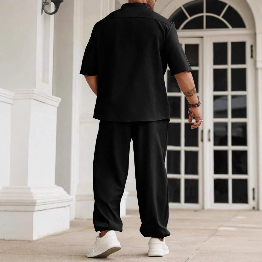 Piolo Co-ord Set | Short Sleeve Shirt & Trousers