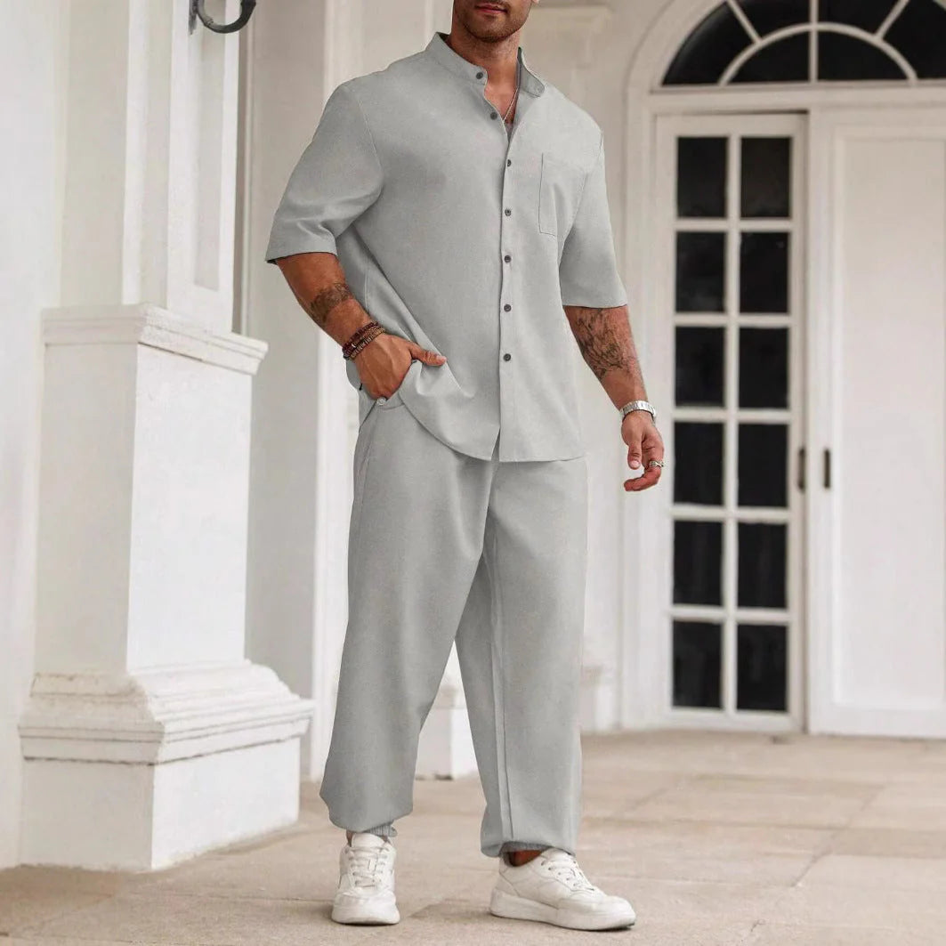 Piolo Co-ord Set | Short Sleeve Shirt & Trousers