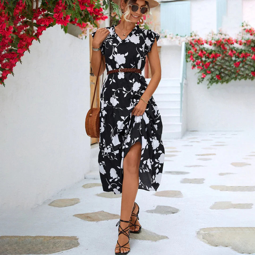 Poppy Dress | Floral Summer Midi Dress