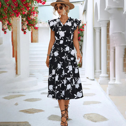 Poppy Dress | Floral Summer Midi Dress