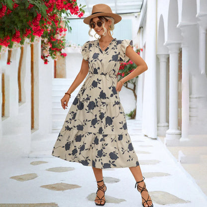 Poppy Dress | Floral Summer Midi Dress