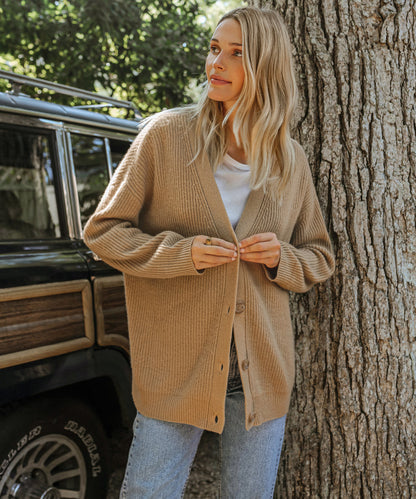 Qamira Cardigan | Women's Autumn V-Neck Button-Up Knit Cardigan