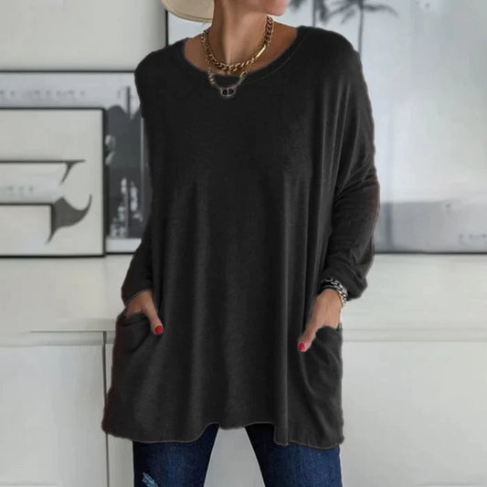 Qasmina Tunic | Women's Autumn Oversized Long Sleeve Tunic