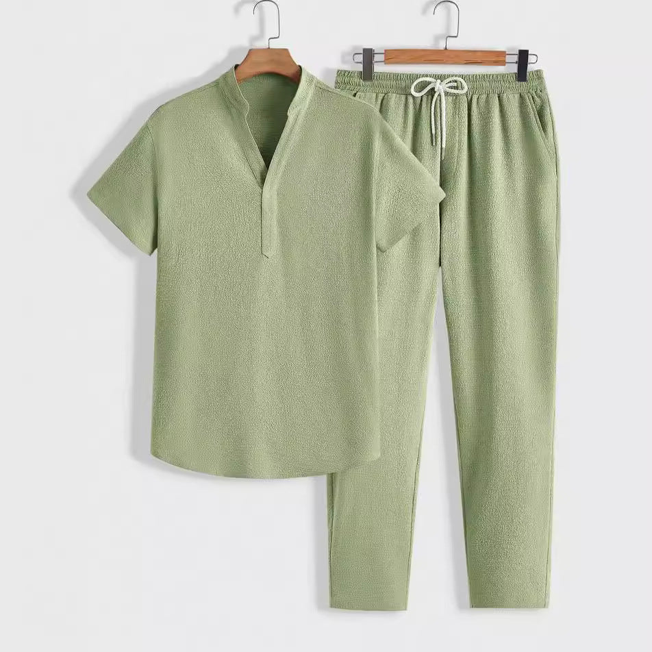 Qenrick Set | Men's Relaxed Fit Shirt and Pants