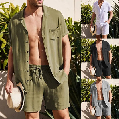 Qerwin Set | Men's Short-Sleeve Lounge Outfit