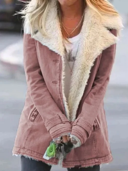 Quenelle Jacket | Women's Winter Fleece Lined Jacket with Lapel