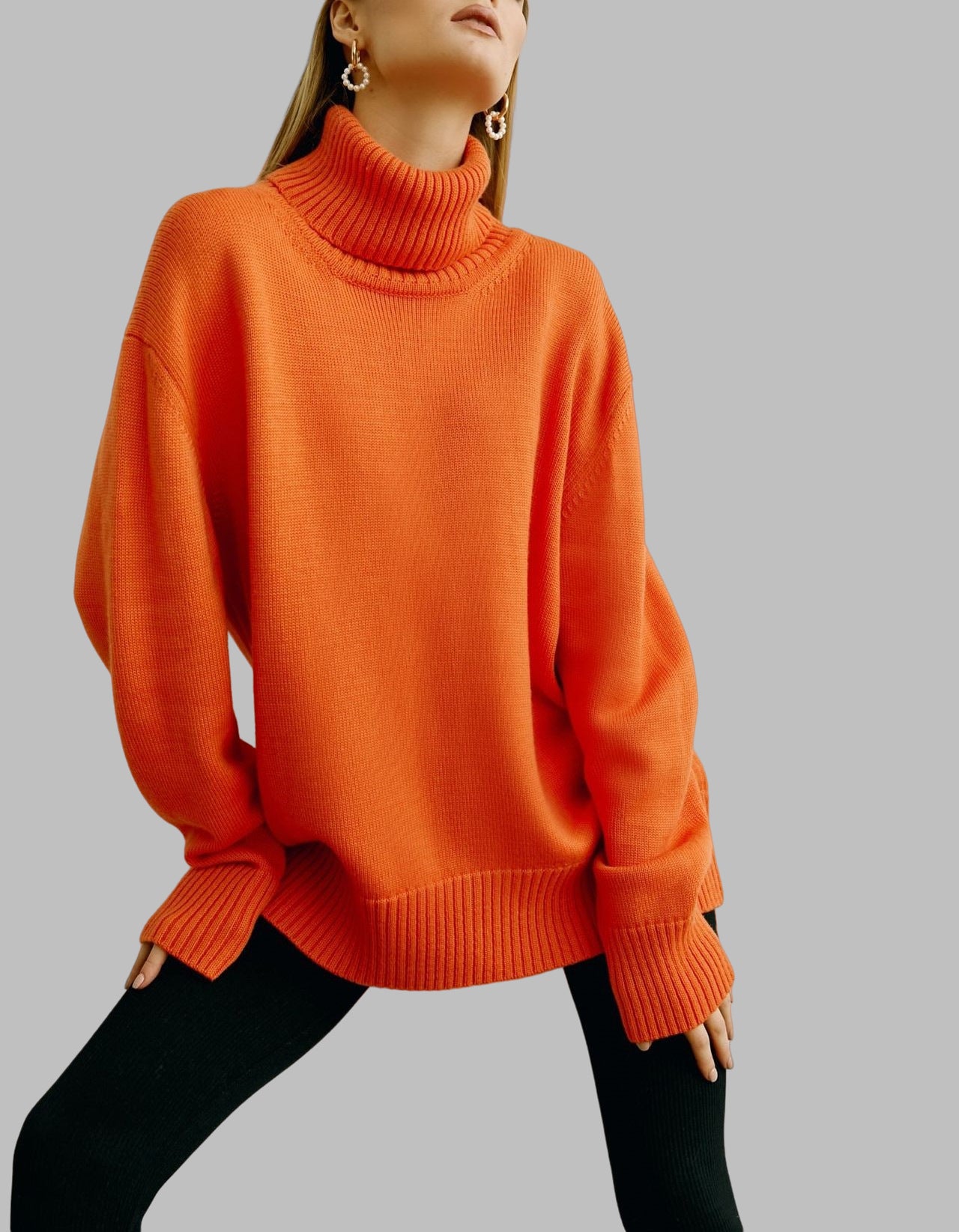 Quinette Sweater | Women's Winter Oversized Turtleneck Sweater