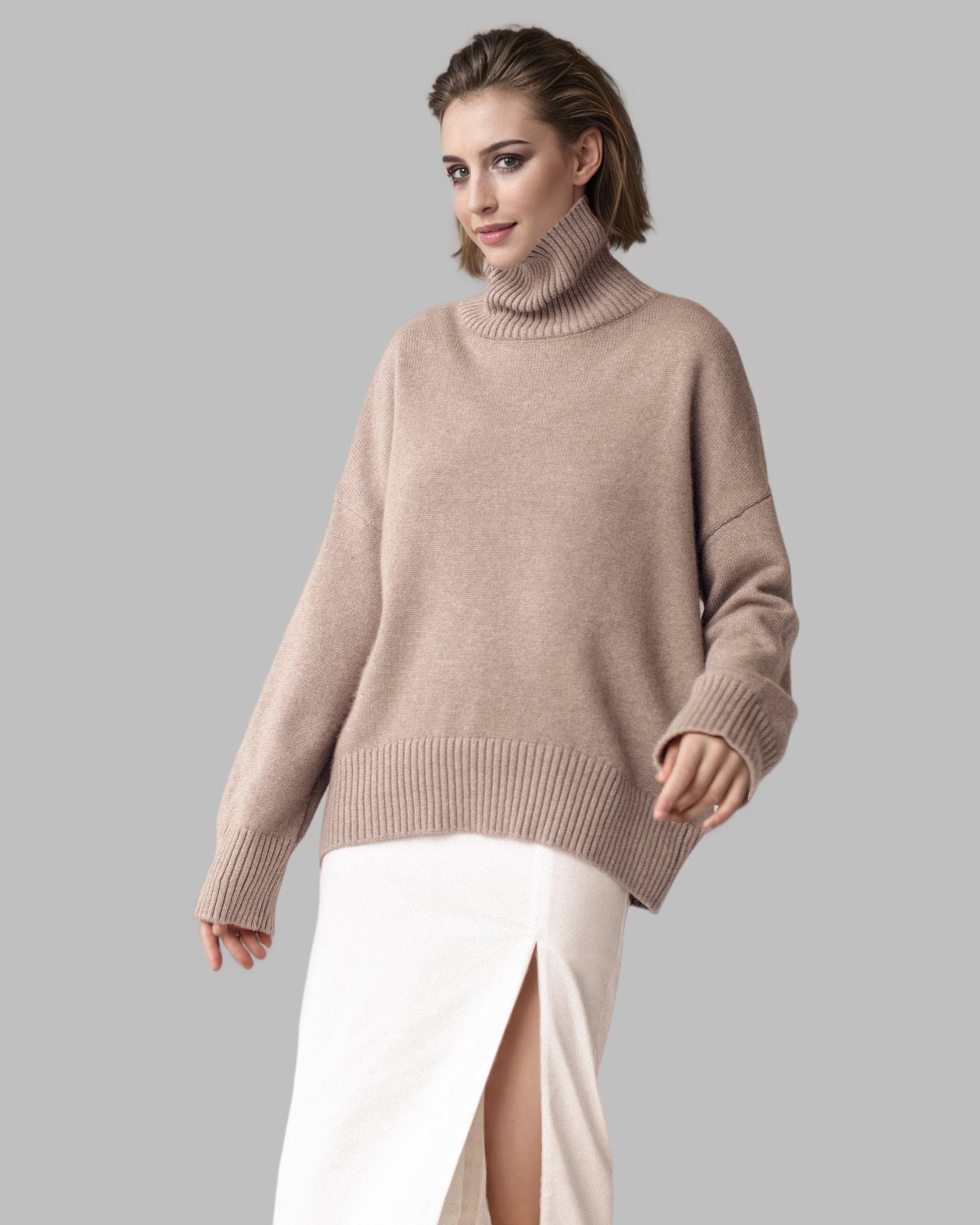 Quinette Sweater | Women's Winter Oversized Turtleneck Sweater