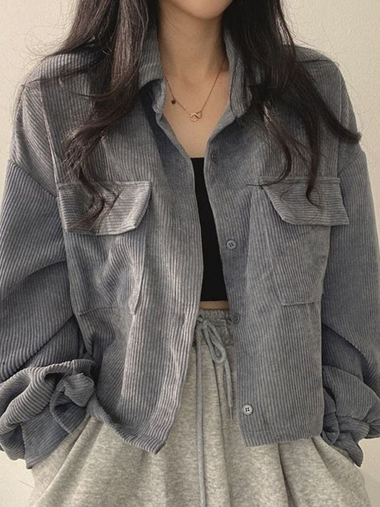 Quiriette Jacket | Women's Autumn Corduroy Cropped Jacket